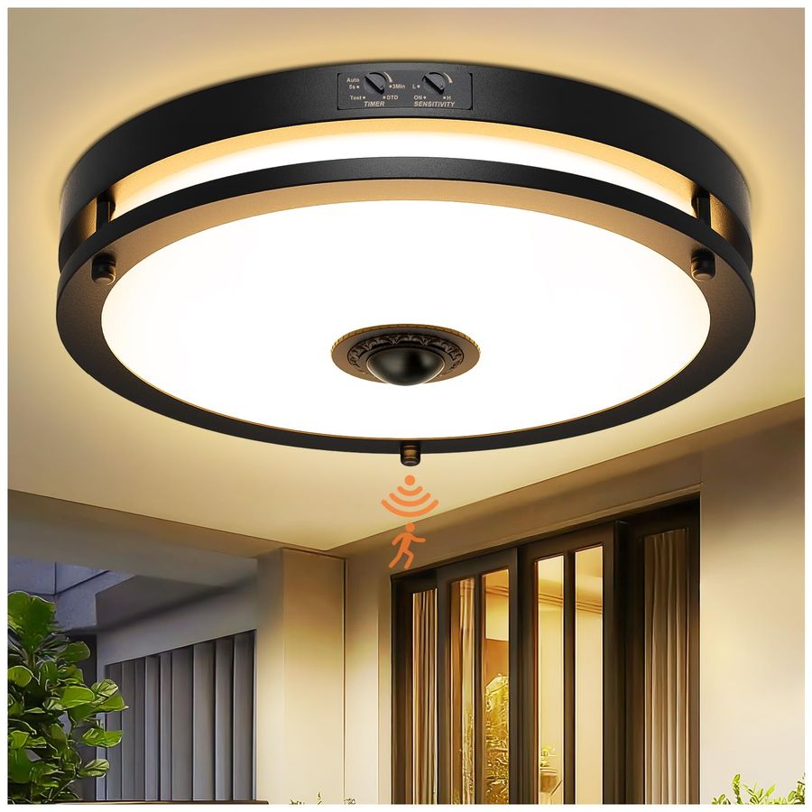 Motion Sensor Light - LED Motion Sensor Outdoor Ceiling Light,