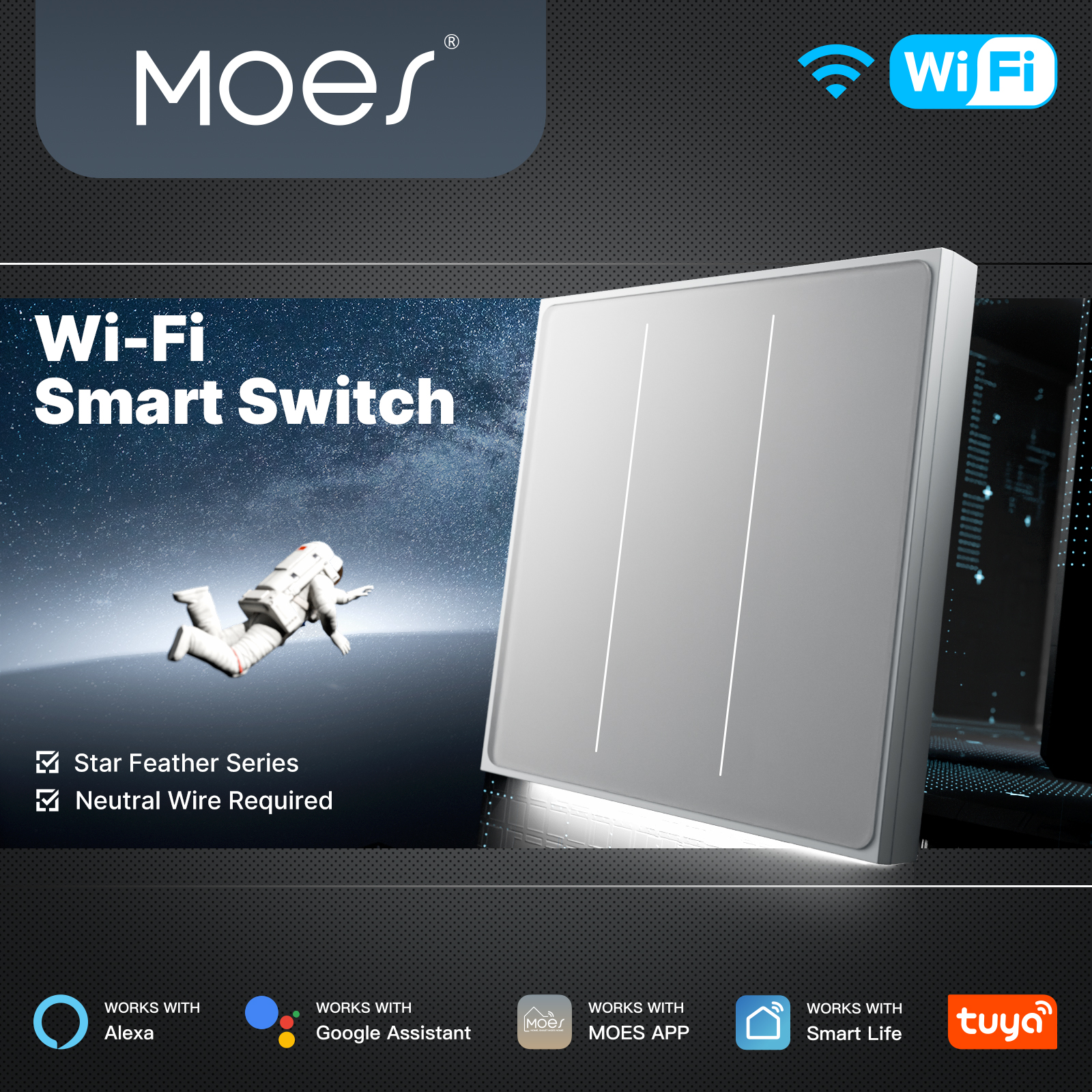 Smart Home Matter - MOES Tuya WiFi Smart Star Feather