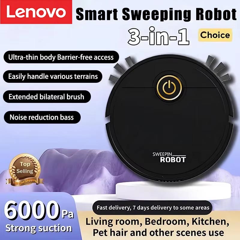 Smart Home Robot - Lenovo USB Charge Sweeping Robot Intelligent