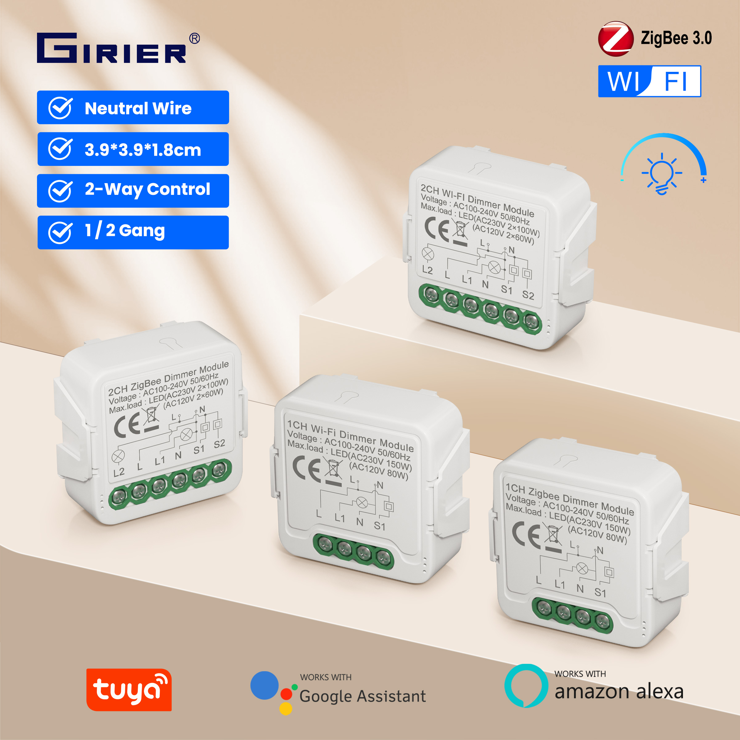 Smart Home Matter - GIRIER Tuya Smart WiFi ZigBee 3.0