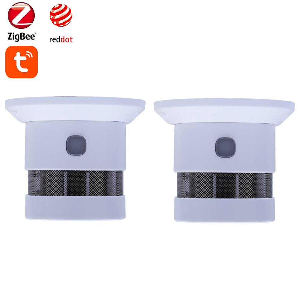 Smart Home Features - Tuya Smart Zigbee Smoke Detector 85dB