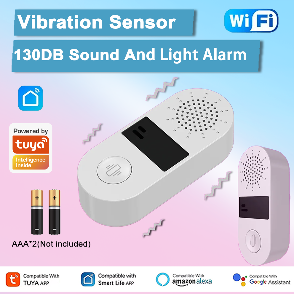 Smart Home Features - Tuya WiFi Vibration Sensor - 130DB