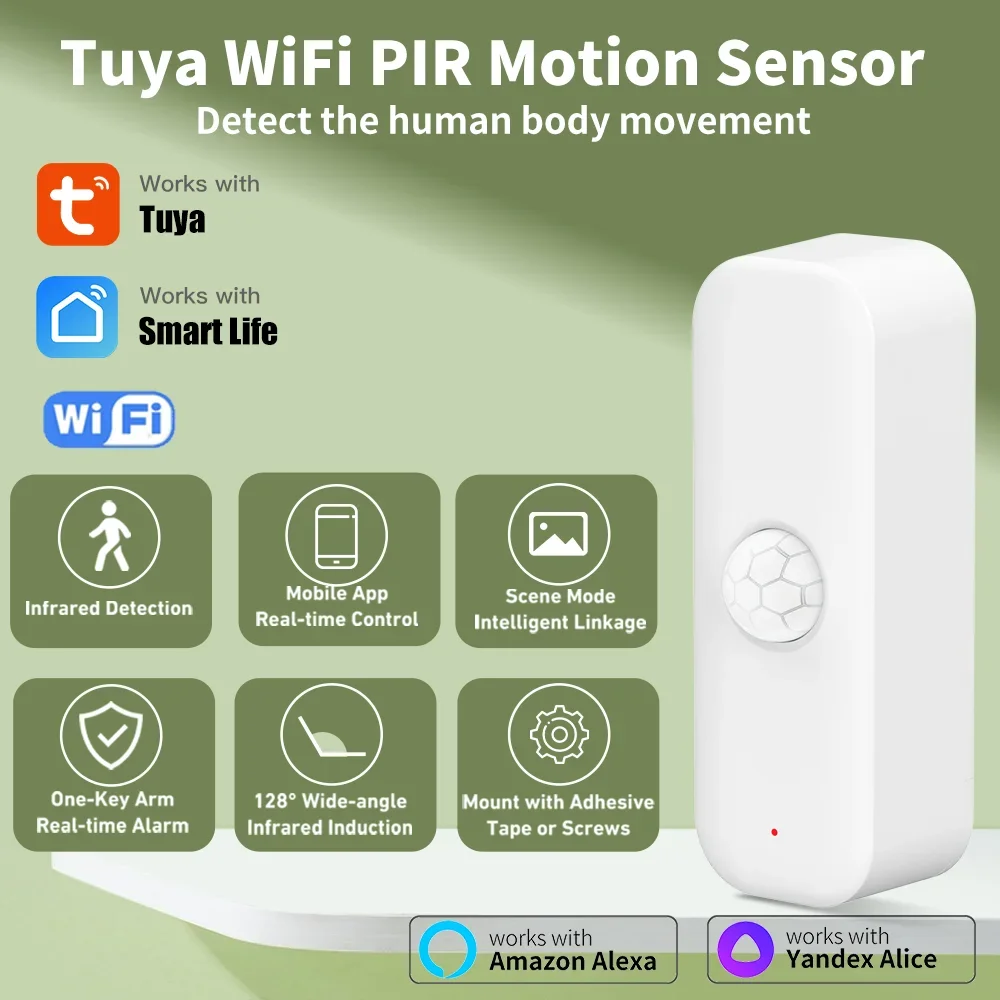 Smart Home Web - Tuya WiFI Zigbee PIR Motion Sensor