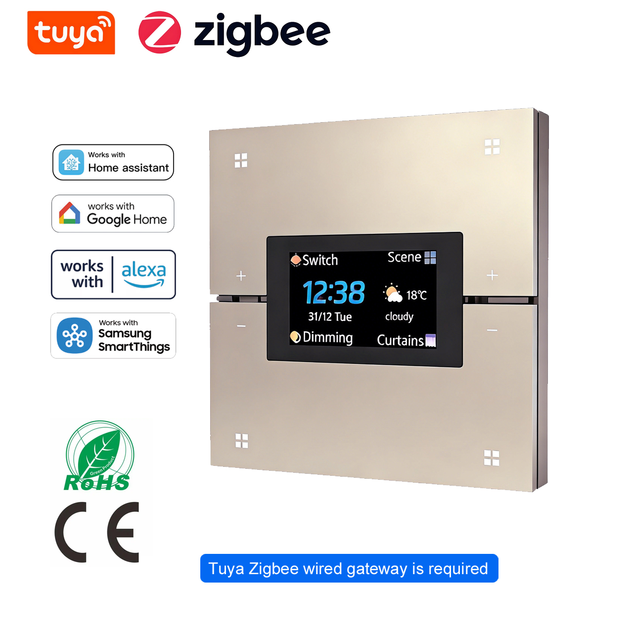 Smart Home Assistant - Tuya Smart Wall Switch work Zigbee2MQTT