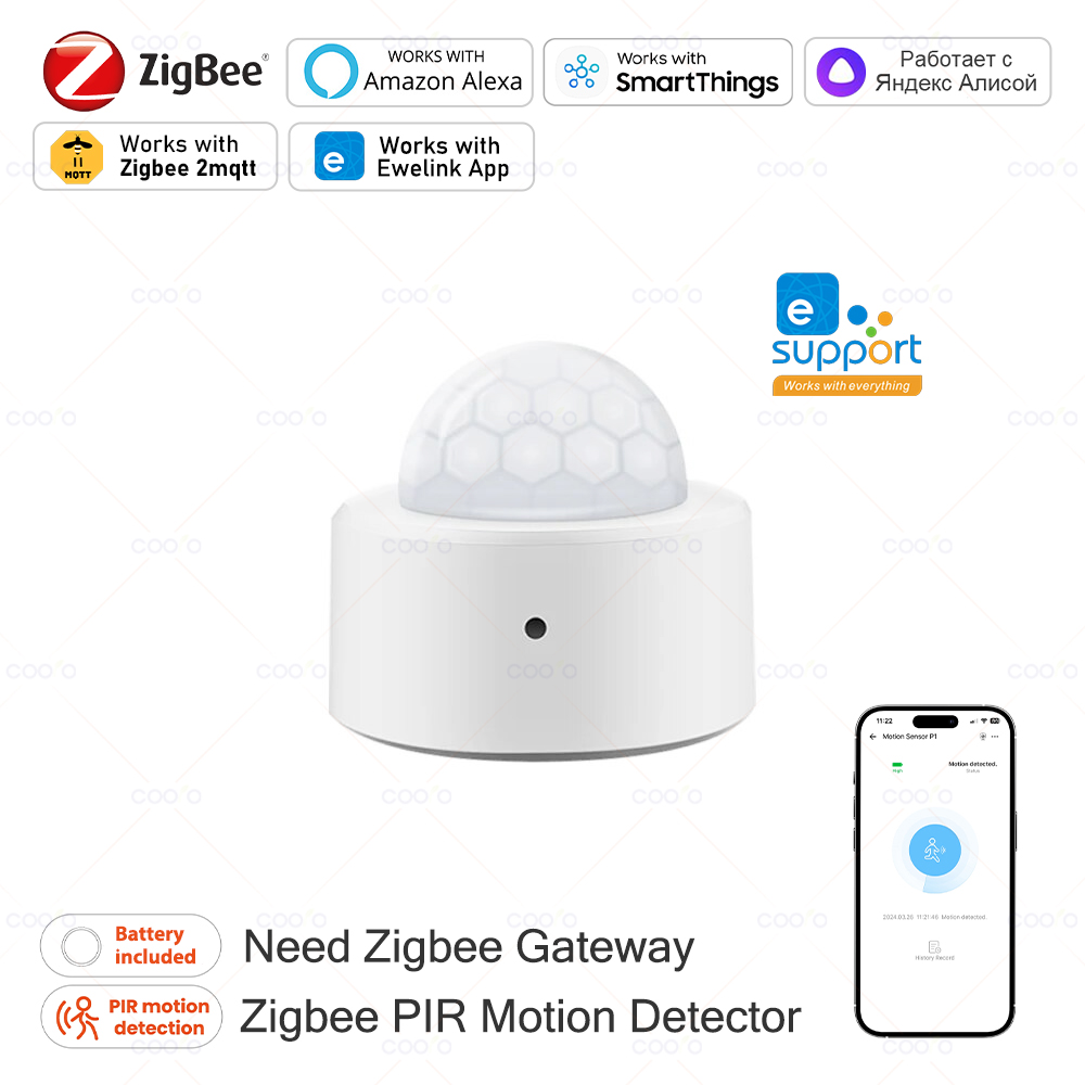 Zigbee Motion Sensor - Zigbee Mini PIR Motion Sensor Human