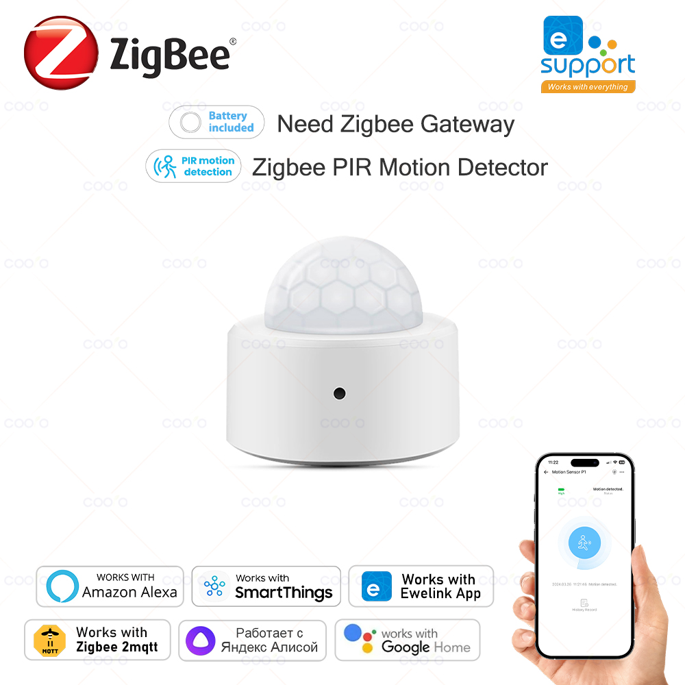Zigbee Motion Sensor - COOLO Zigbee 3.0 PIR Motion Sensor