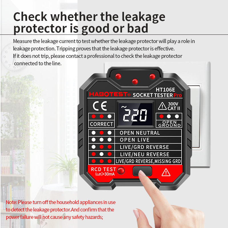 HT106 Digital Socket Tester Pr - Smart Home Europe incelemesi ve fiyatı