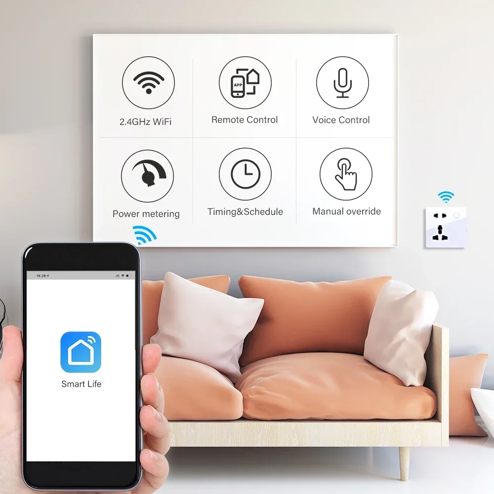 Customized Smart WiFi Wall Soc - Smart Home Features incelemesi ve fiyatı