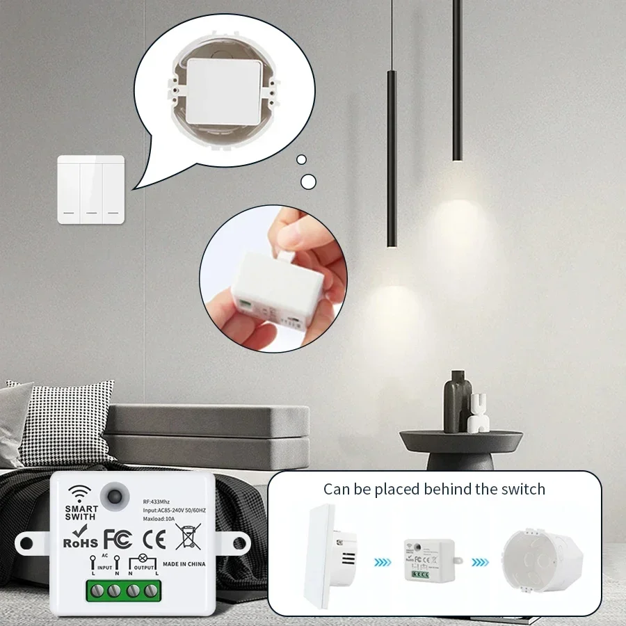 RF 433MHz Wireless Remote Cont - Smart Home Matter incelemesi ve fiyatı
