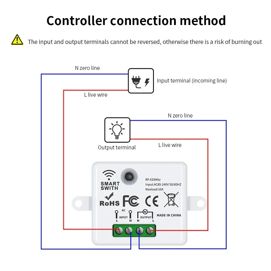 RF 433MHz Wireless Remote Cont - Smart Home Matter incelemesi ve fiyatı