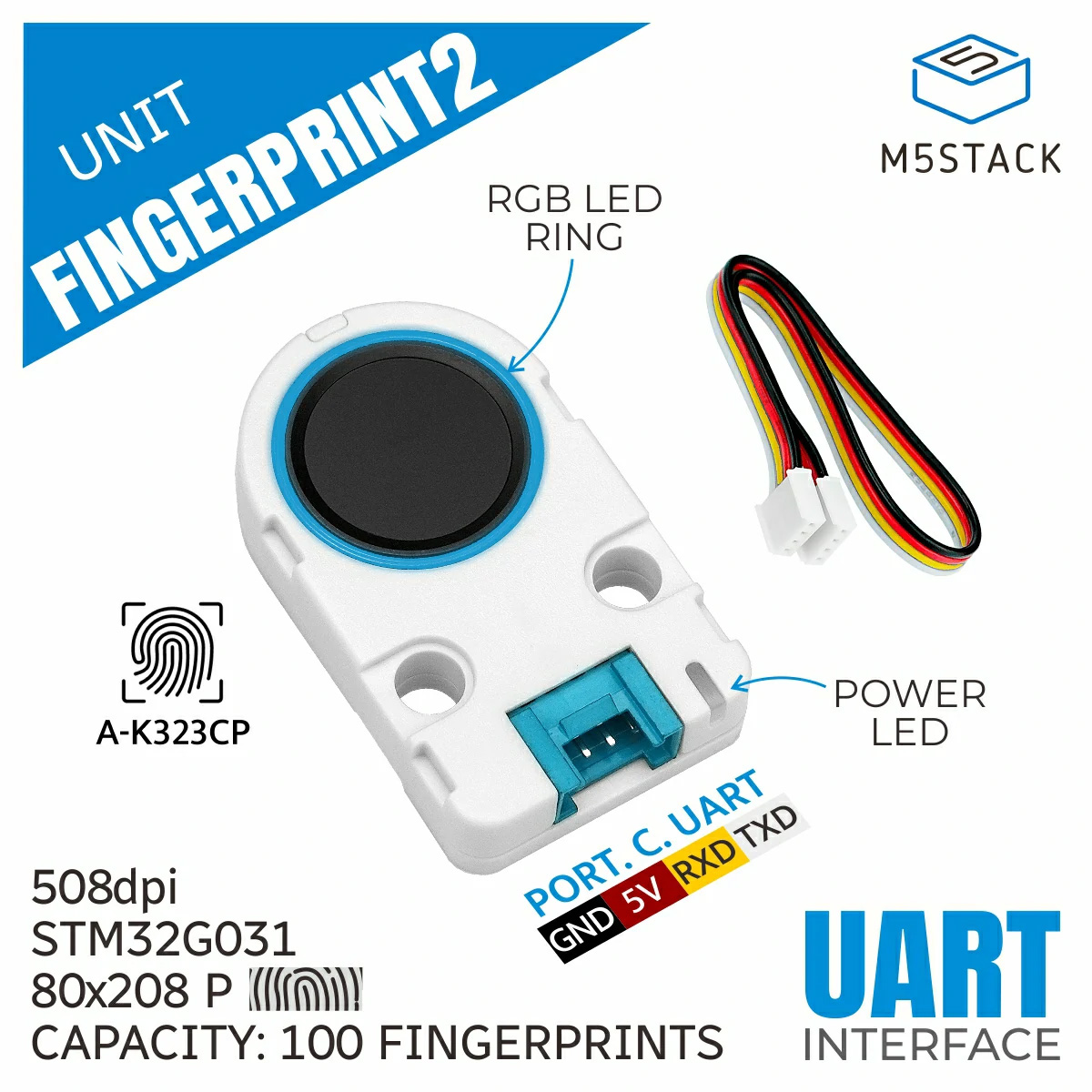 M5Stack Fingerprint2 Recogniti - Smart Door Lock incelemesi ve fiyatı