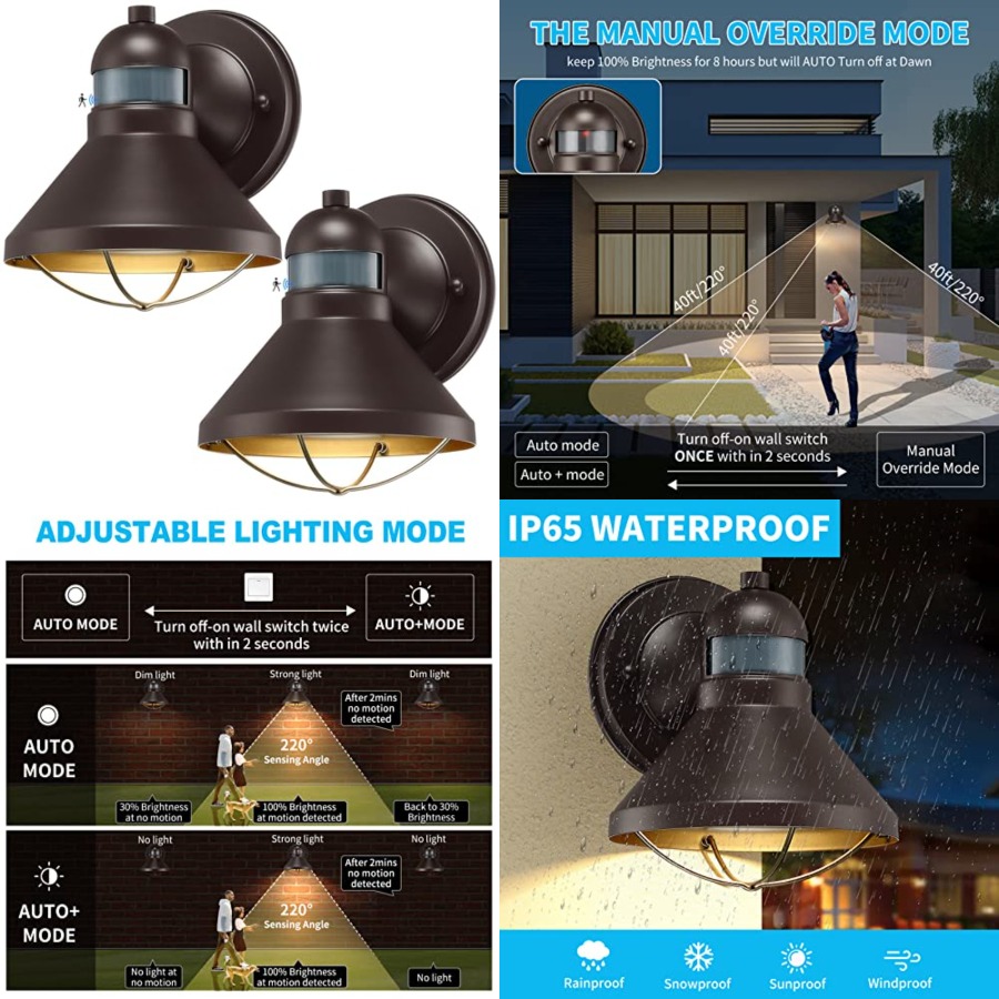 2 Pack Motion Sensor Outdoor L - Motion Sensor Light incelemesi ve fiyatı