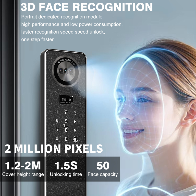 3D Face Ai Smart Voice Interac - Smart Door Lock incelemesi ve fiyatı