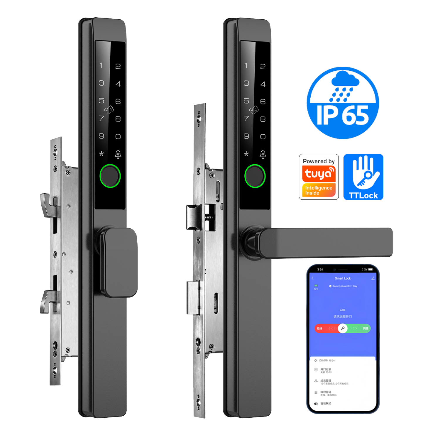 Tolink Key Card Password Tuya  - Smart Door Lock incelemesi ve fiyatı