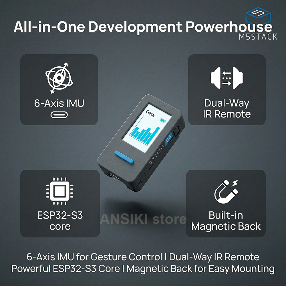 M5Stack M5StickS3 ESP32-S3 IoT - Smart Home Matter incelemesi ve fiyatı