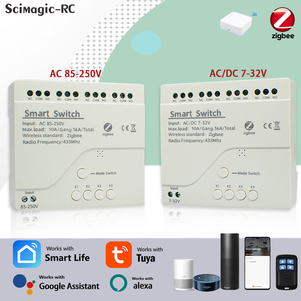 4CH Zigbee Tuya Smart Home Rel - Smart Home Assistant incelemesi ve fiyatı