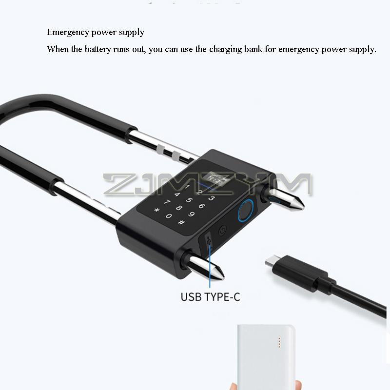 Fingerprint U-Type Lock Electr - Smart Door Lock incelemesi ve fiyatı