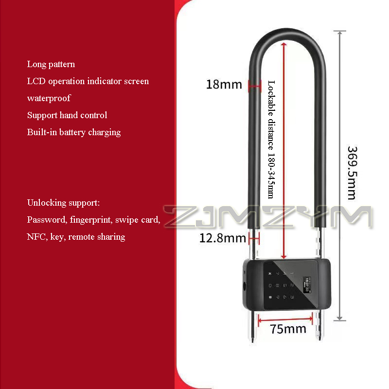Fingerprint U-Type Lock Electr - Smart Door Lock incelemesi ve fiyatı