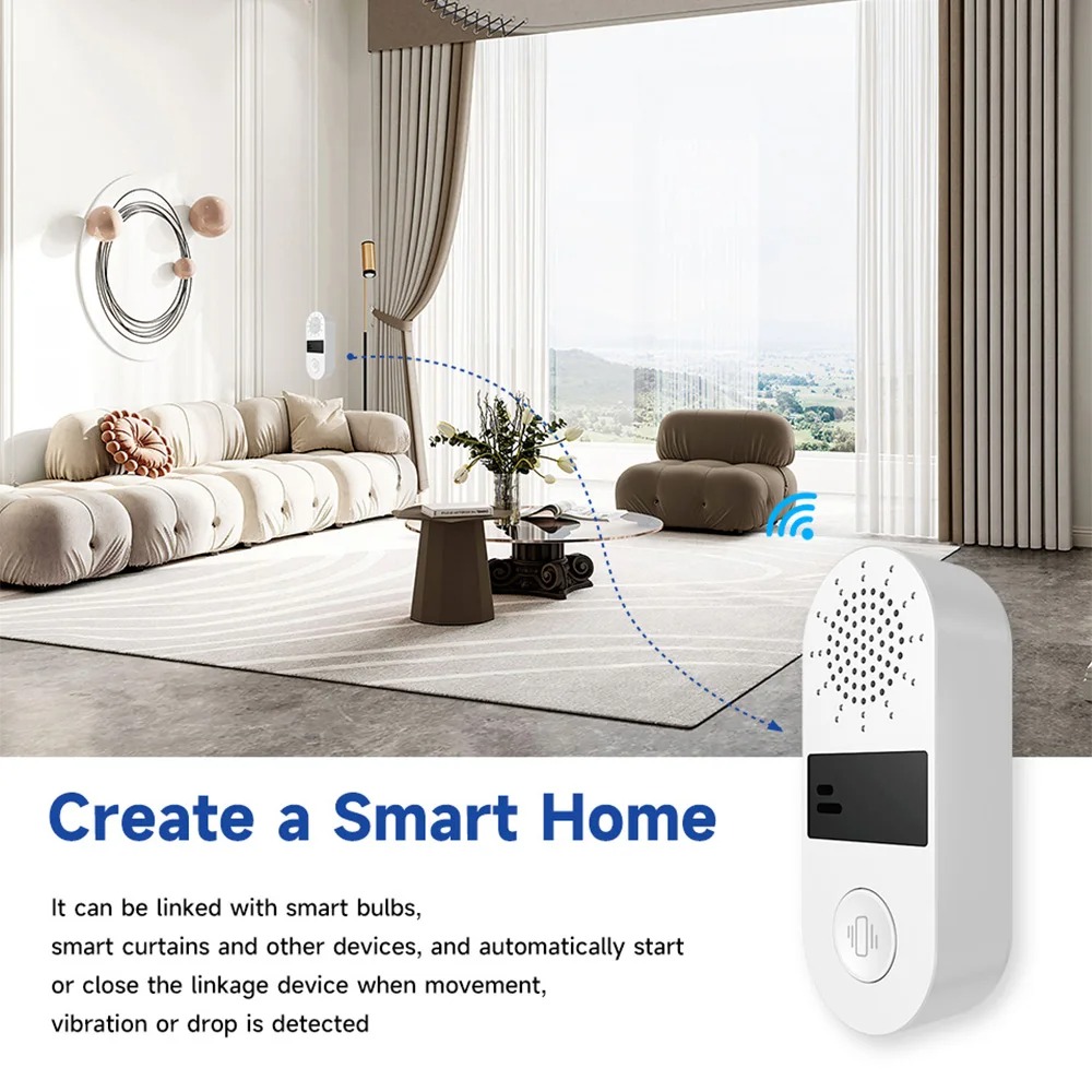 Tuya WiFi Vibration Sensor - 1 - Smart Home Features incelemesi ve fiyatı