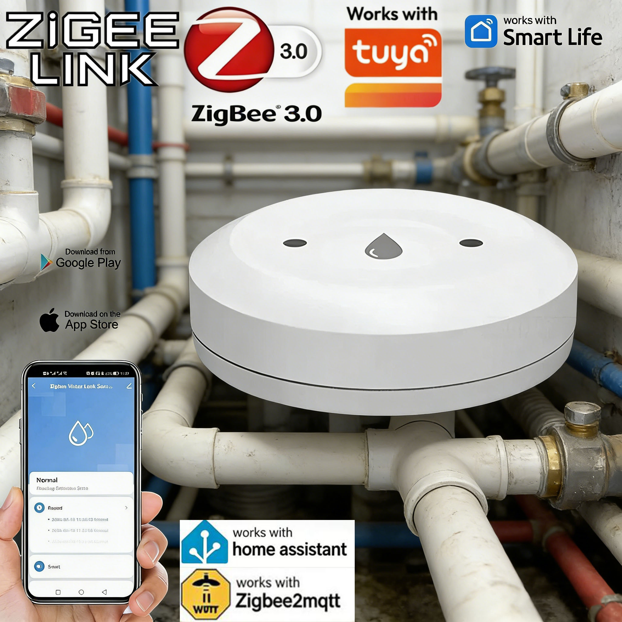 For Tuya Zigbee Smart Water Le - Smart Home Features incelemesi ve fiyatı