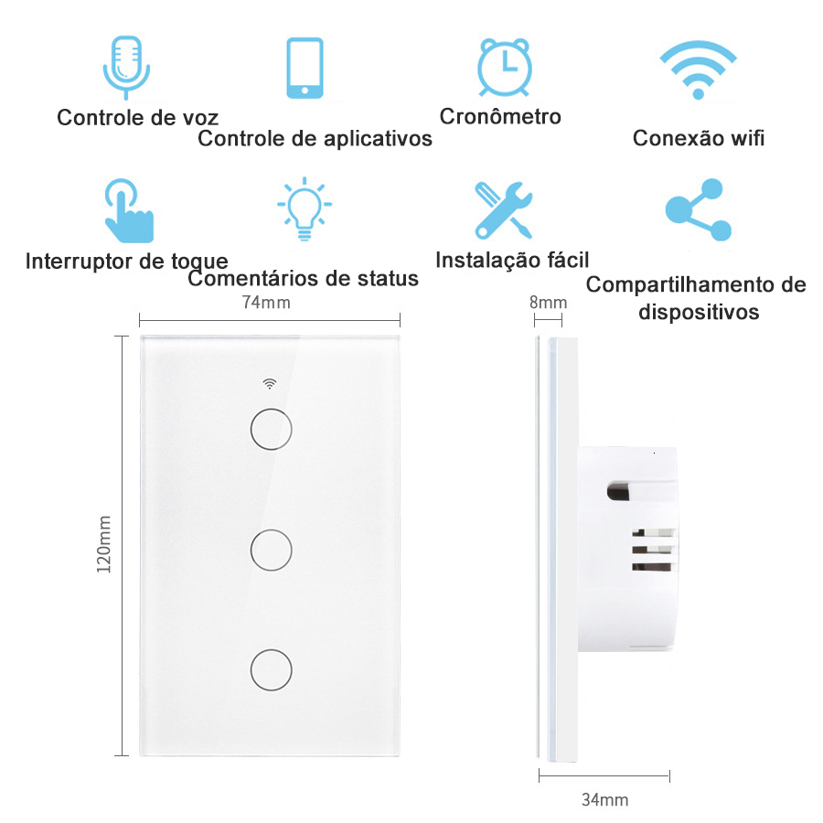 Tuya WiFi Touch Wall Smart Swi - Homesmart Online incelemesi ve fiyatı