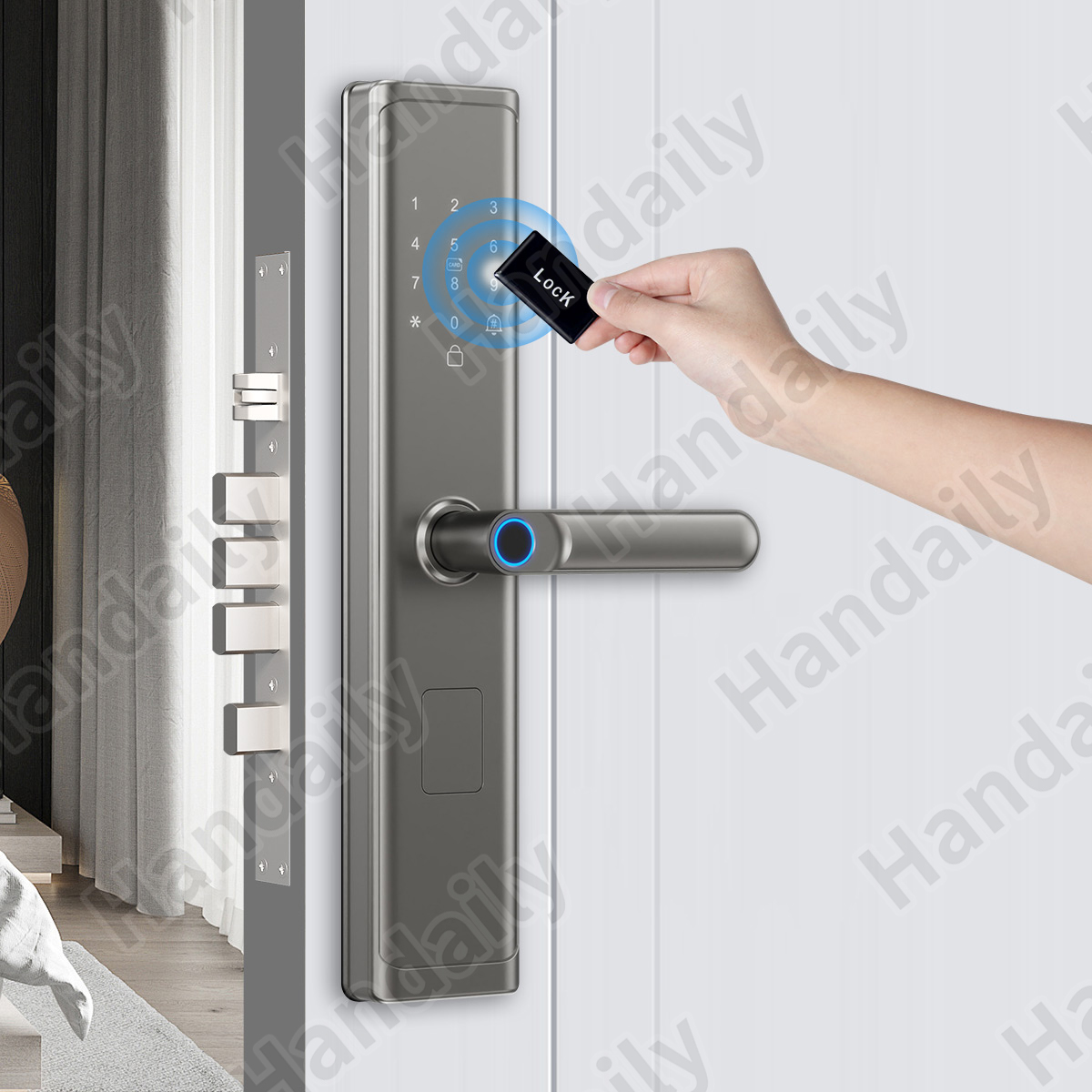 Tuya Wifi TTlock App Fingerpri - Smart Door Lock incelemesi ve fiyatı