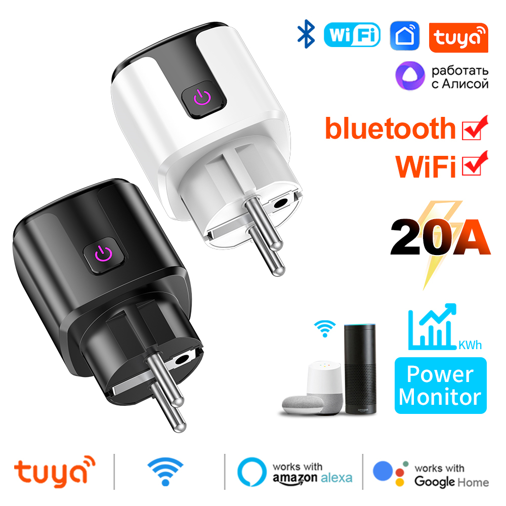 Tuya Smart 20A EU Plug WiFi+Bl - Smart Home Europe incelemesi ve fiyatı