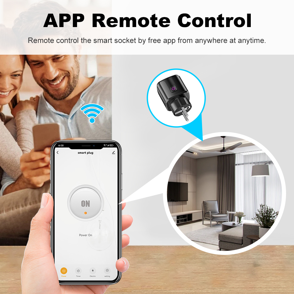 Tuya Smart 20A EU Plug WiFi+Bl - Smart Home Europe incelemesi ve fiyatı