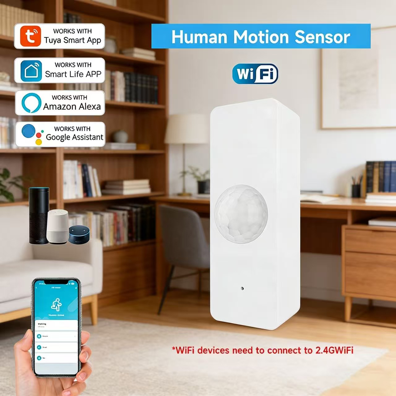 WiFi Smart PIR Motion Sensor T - Smart Home Web incelemesi ve fiyatı