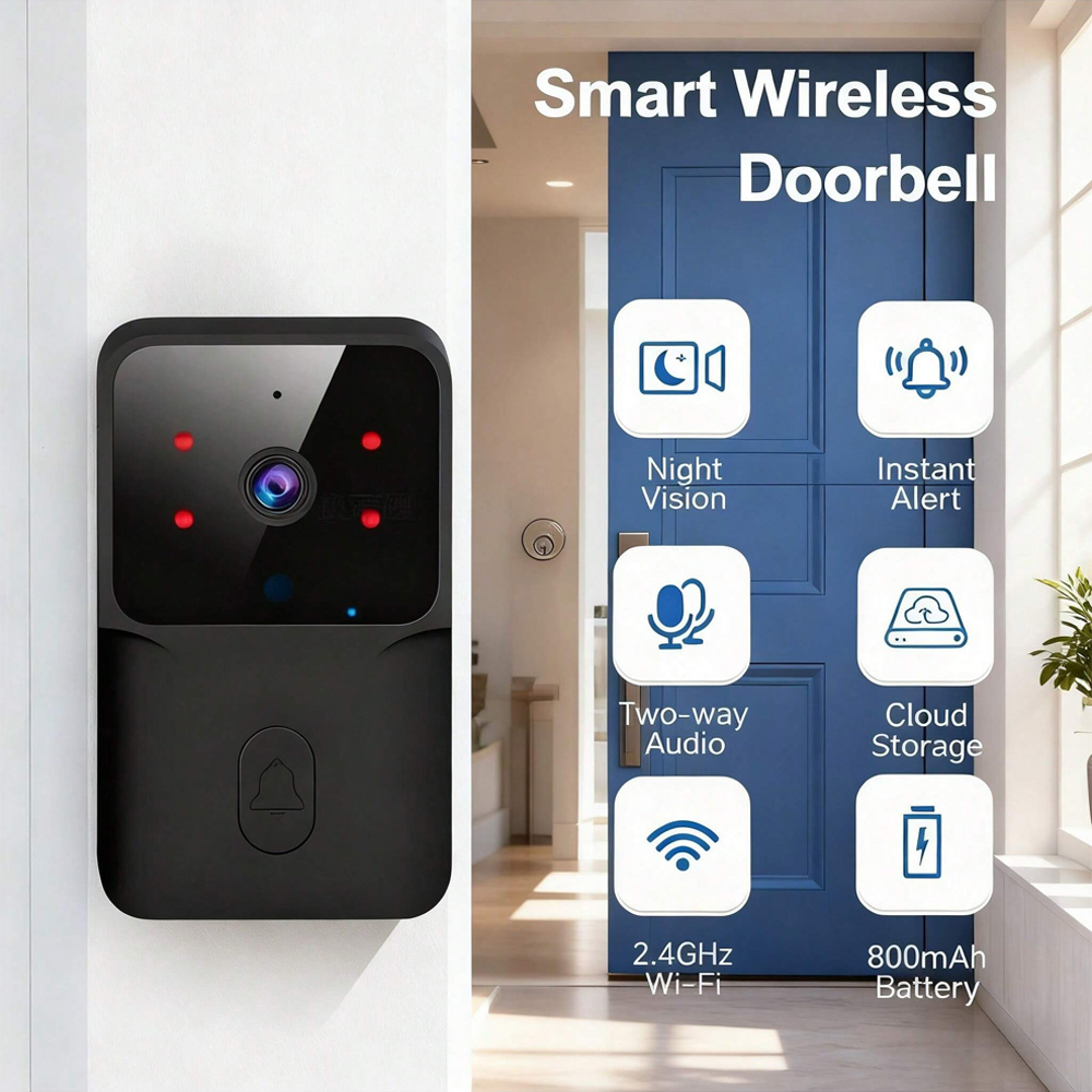 Smart WiFi Wireless doorbell I - Smart Home Video Doorbell Installation incelemesi ve fiyatı