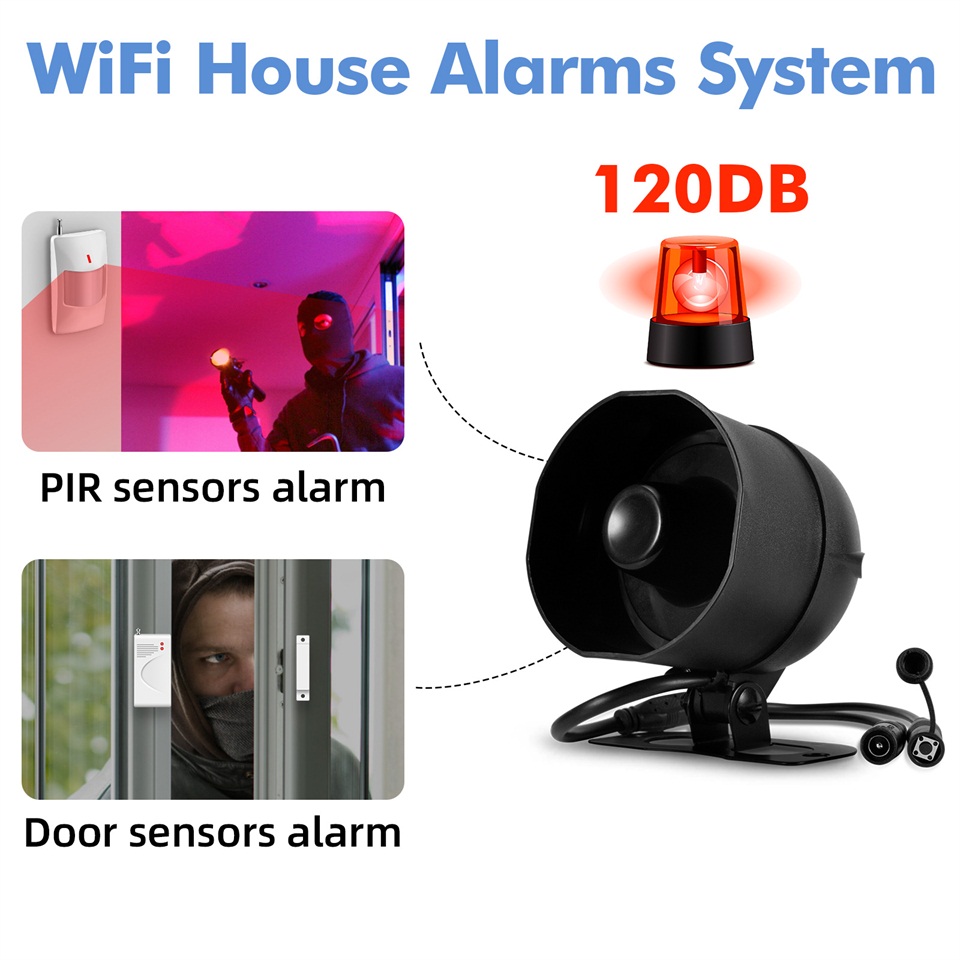 KERUI 120db Siren Alarm System - Home Automation Kit incelemesi ve fiyatı