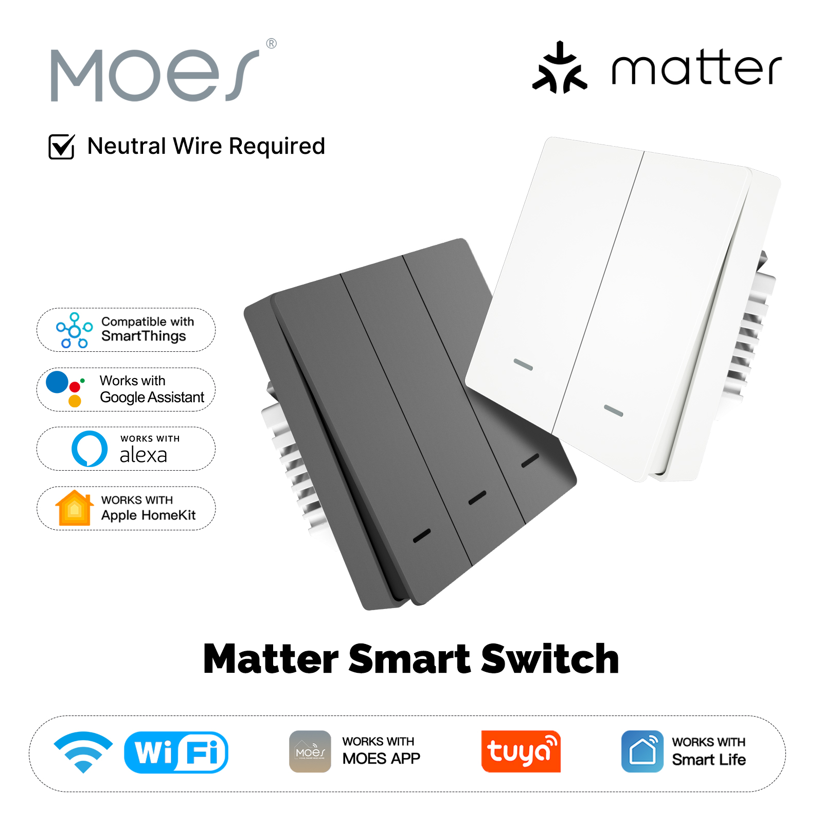 MOES Matter Tuya WiFi Smart Li - Smart Home Matter incelemesi ve fiyatı
