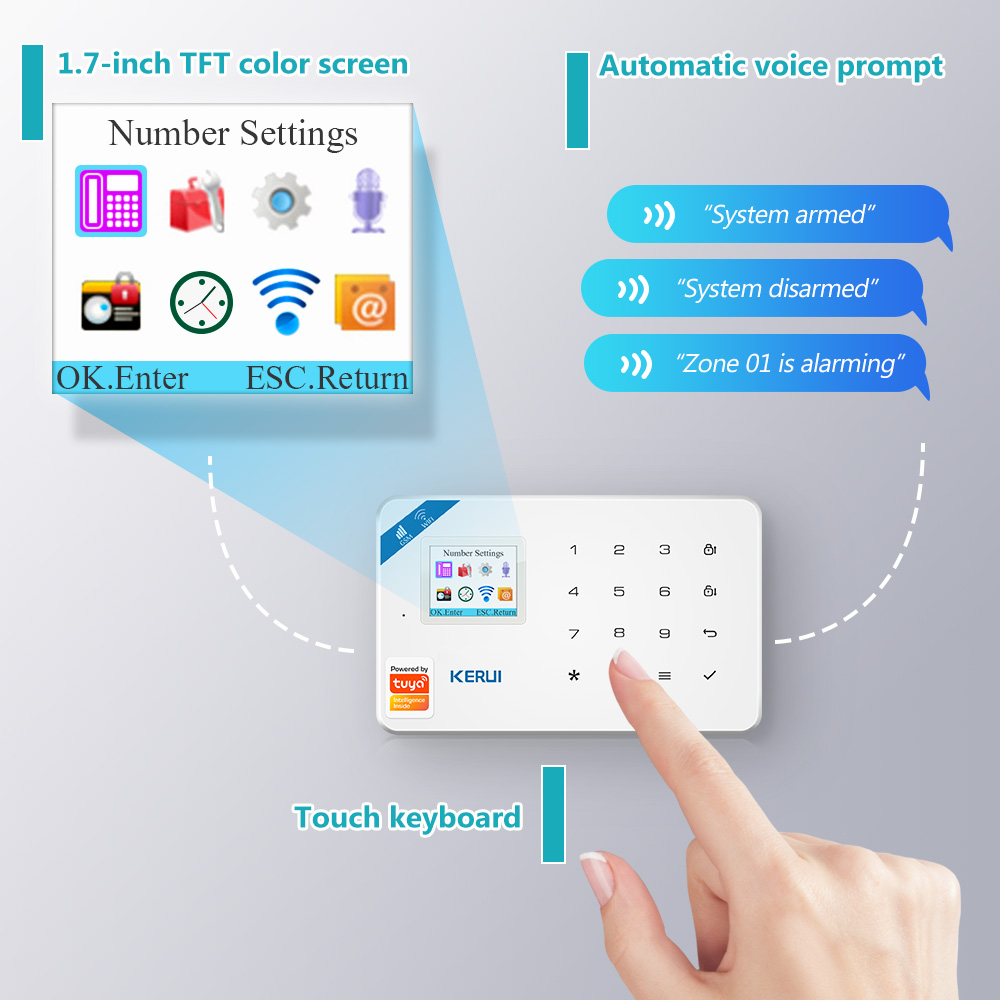 KERUI W181 Alarm System Secutr - Home Automation Kit incelemesi ve fiyatı