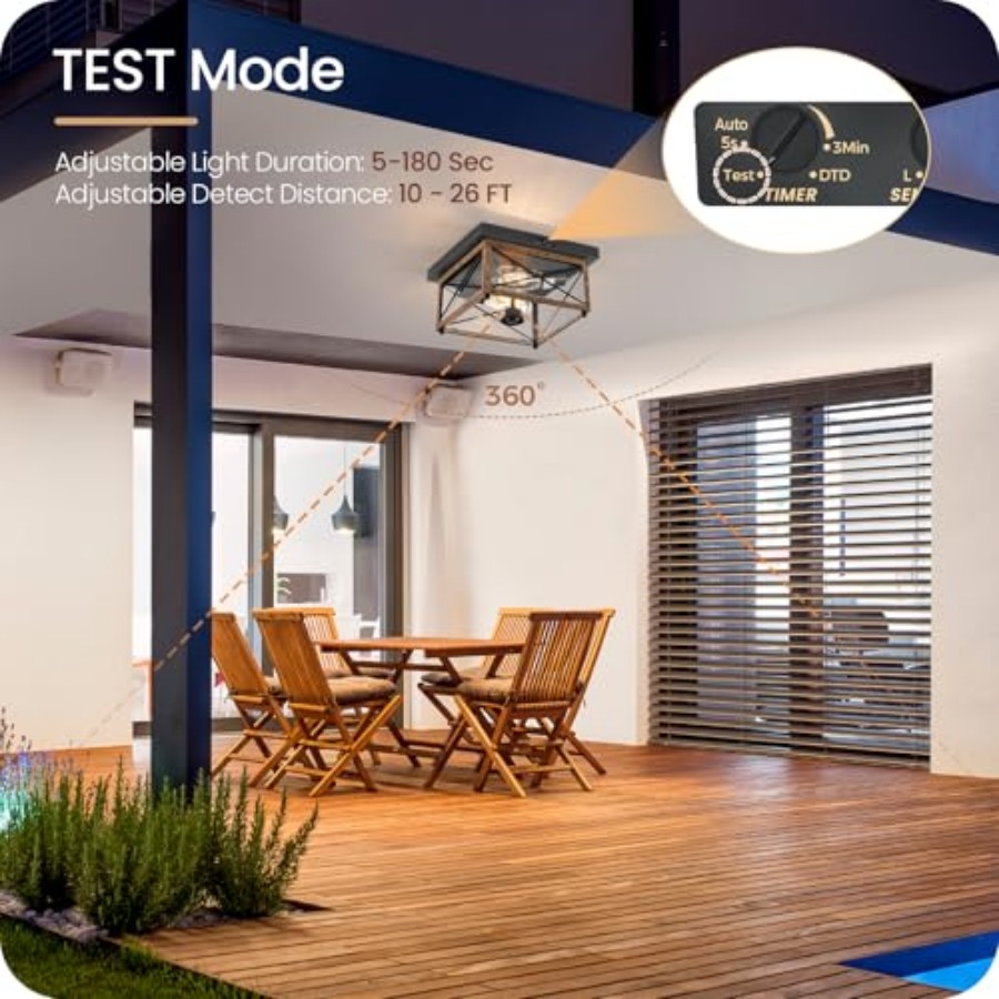 Outdoor Ceiling Light with Mot - Motion Sensor Light incelemesi ve fiyatı