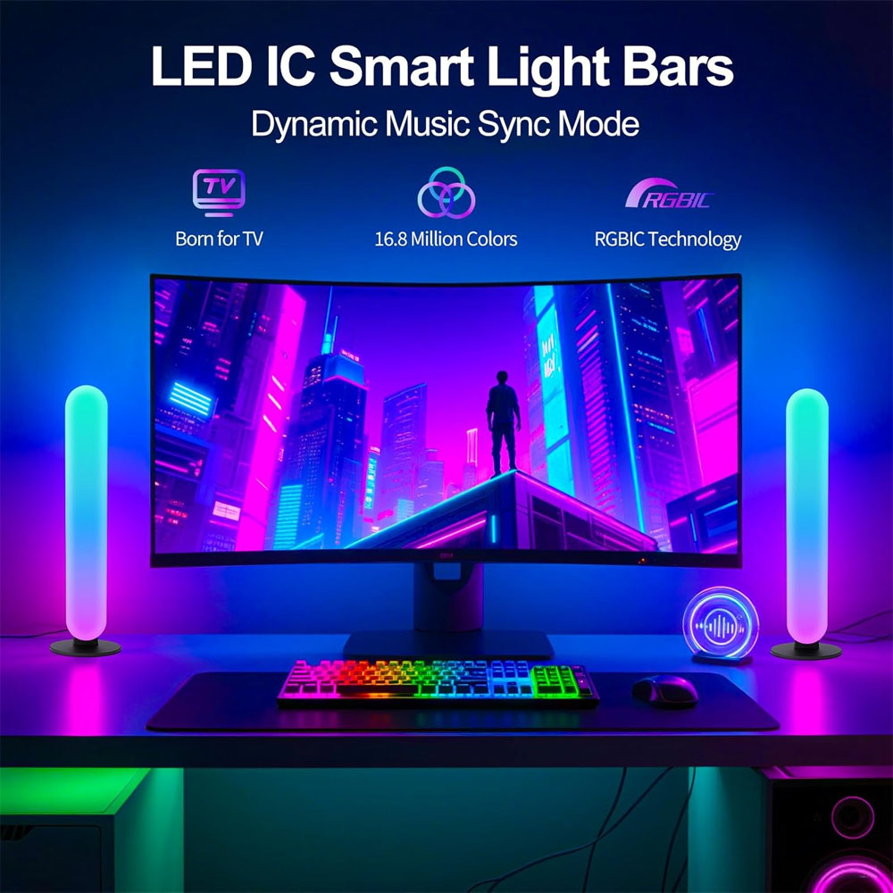 1/2/3Pcs Smart LED Light Bar,1 - Smart Home App incelemesi ve fiyatı