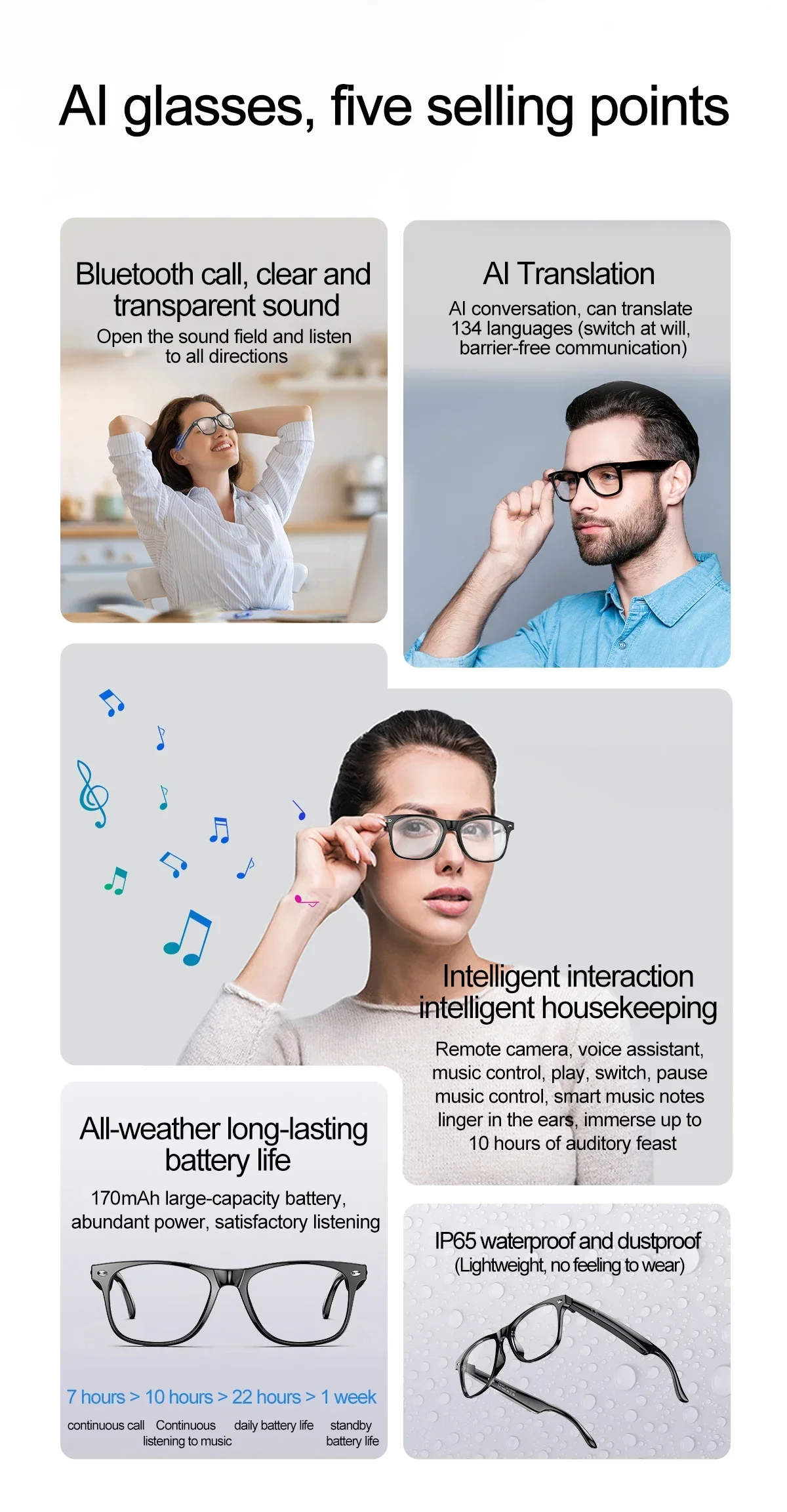 W100 Smart Glasses 134 Online  - Homesmart Online incelemesi ve fiyatı