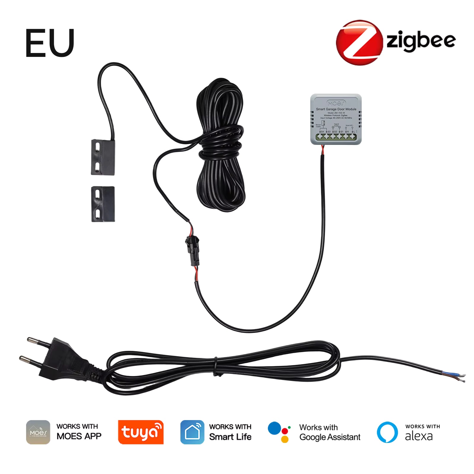 MOES Zigbee Garage Door Contro - Smart Home Assistant incelemesi ve fiyatı