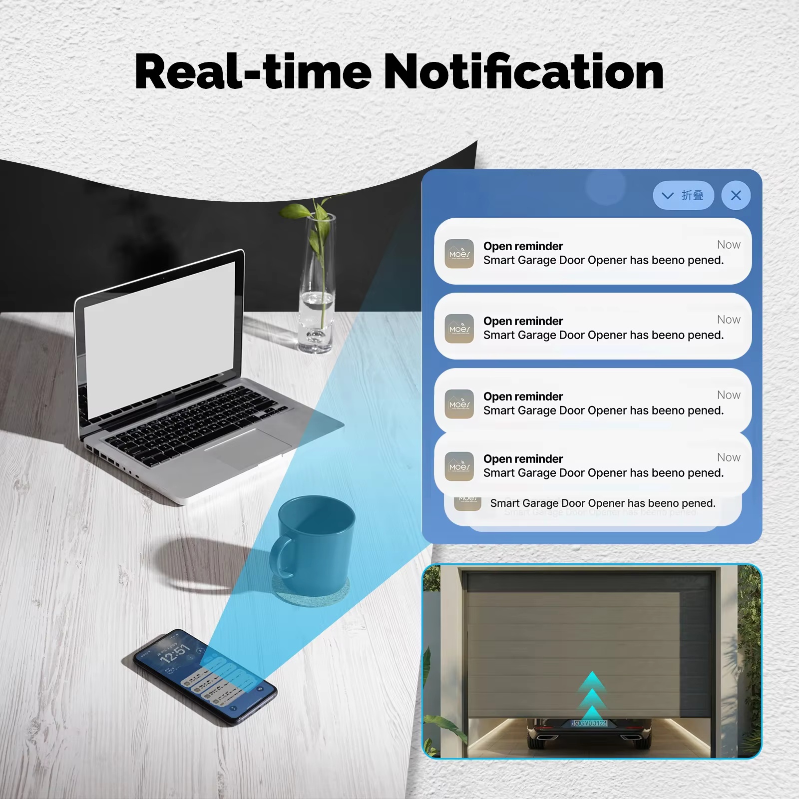 MOES Zigbee Garage Door Contro - Smart Home Assistant incelemesi ve fiyatı