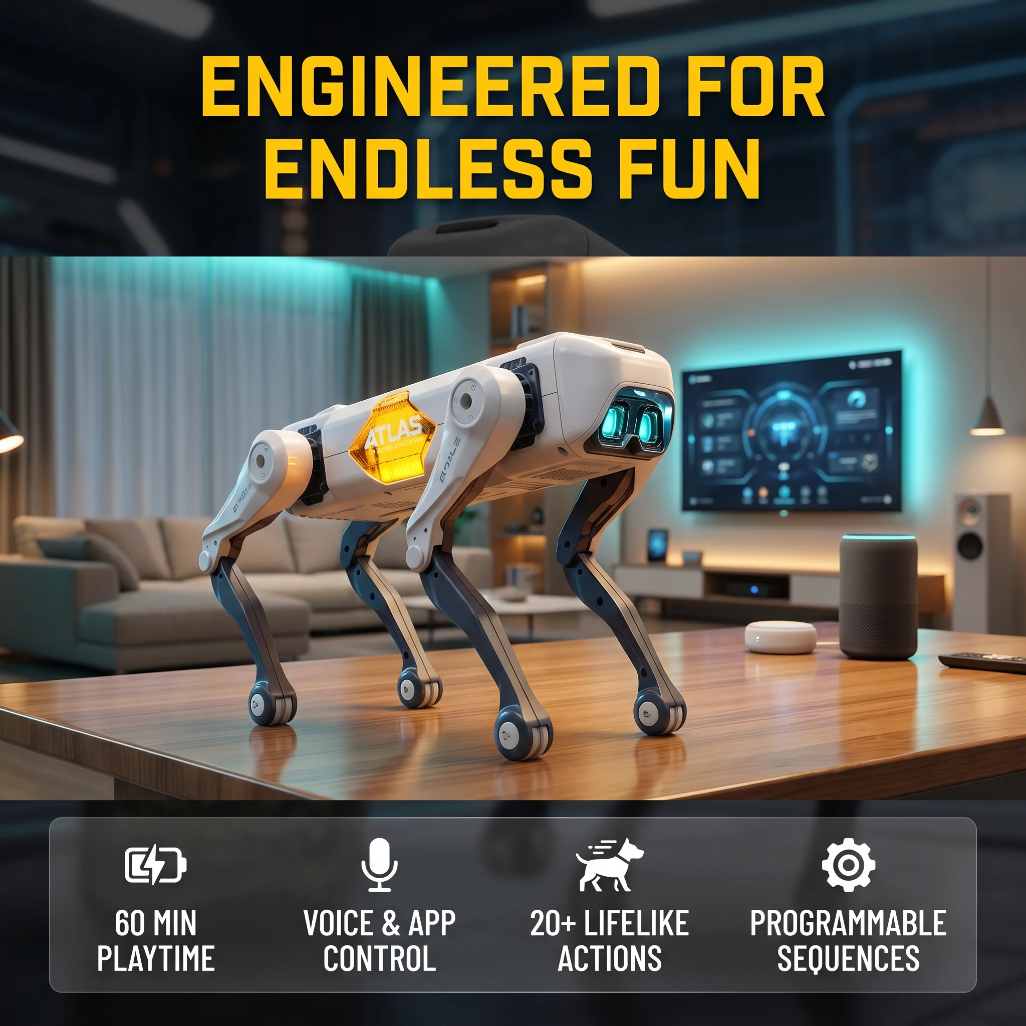 AI Smart Robot Dog, Voice & AP - Smart Home App incelemesi ve fiyatı