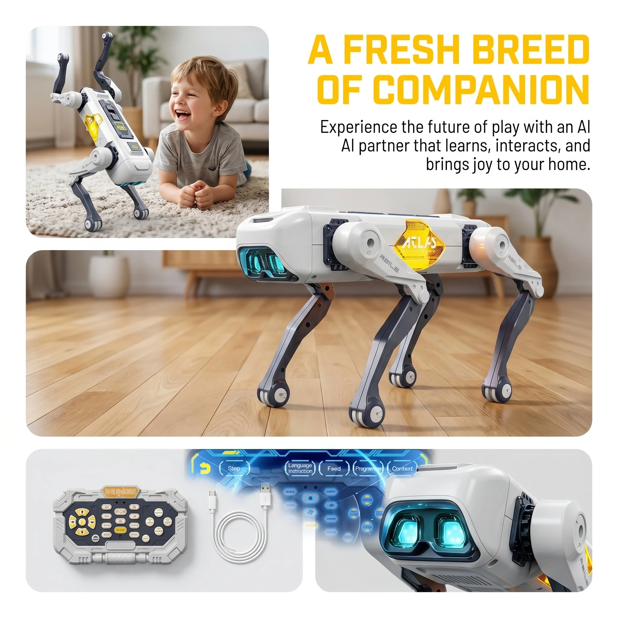 AI Smart Robot Dog, Voice & AP - Smart Home App incelemesi ve fiyatı