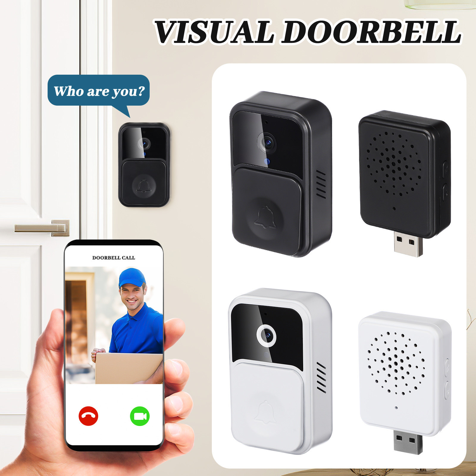 Wireless Video Doorbell Smart  - Smart Home Video Doorbell Installation incelemesi ve fiyatı