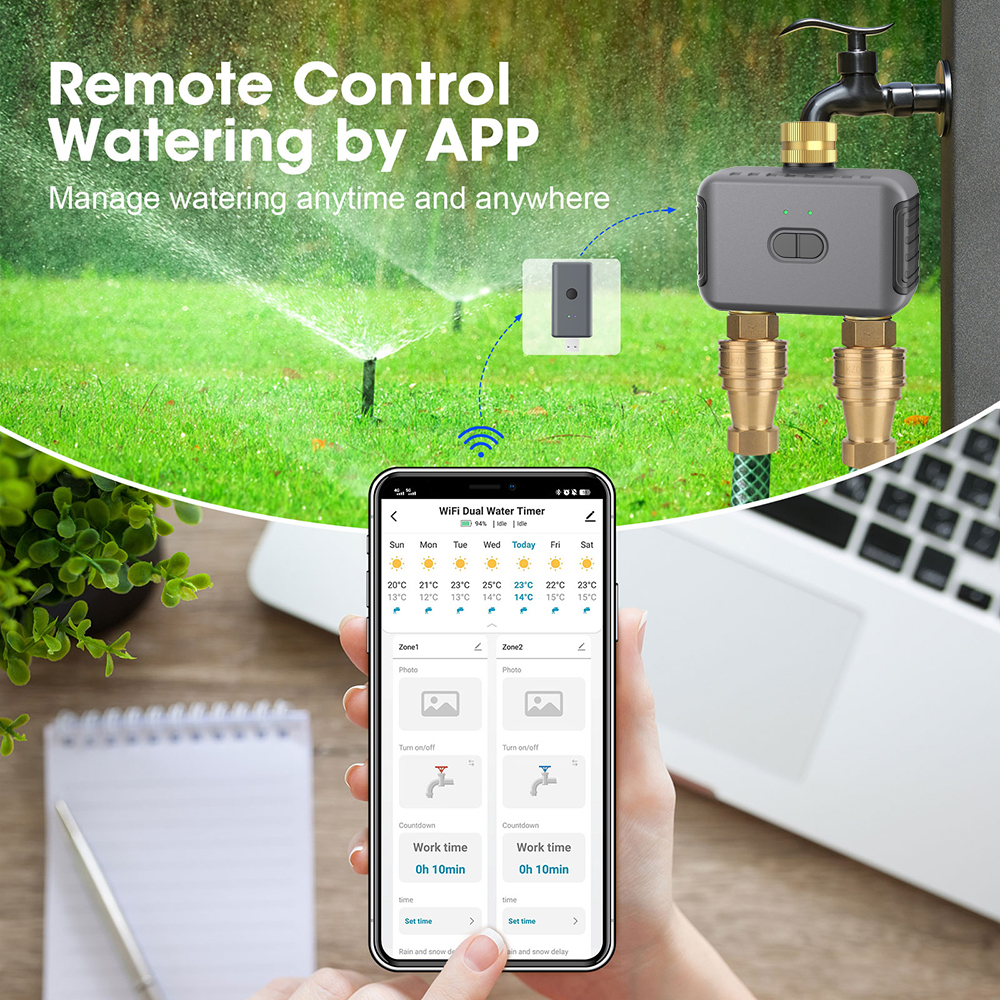 Tuya 2 Zone Watering Timer Gar - Smart Home Device incelemesi ve fiyatı